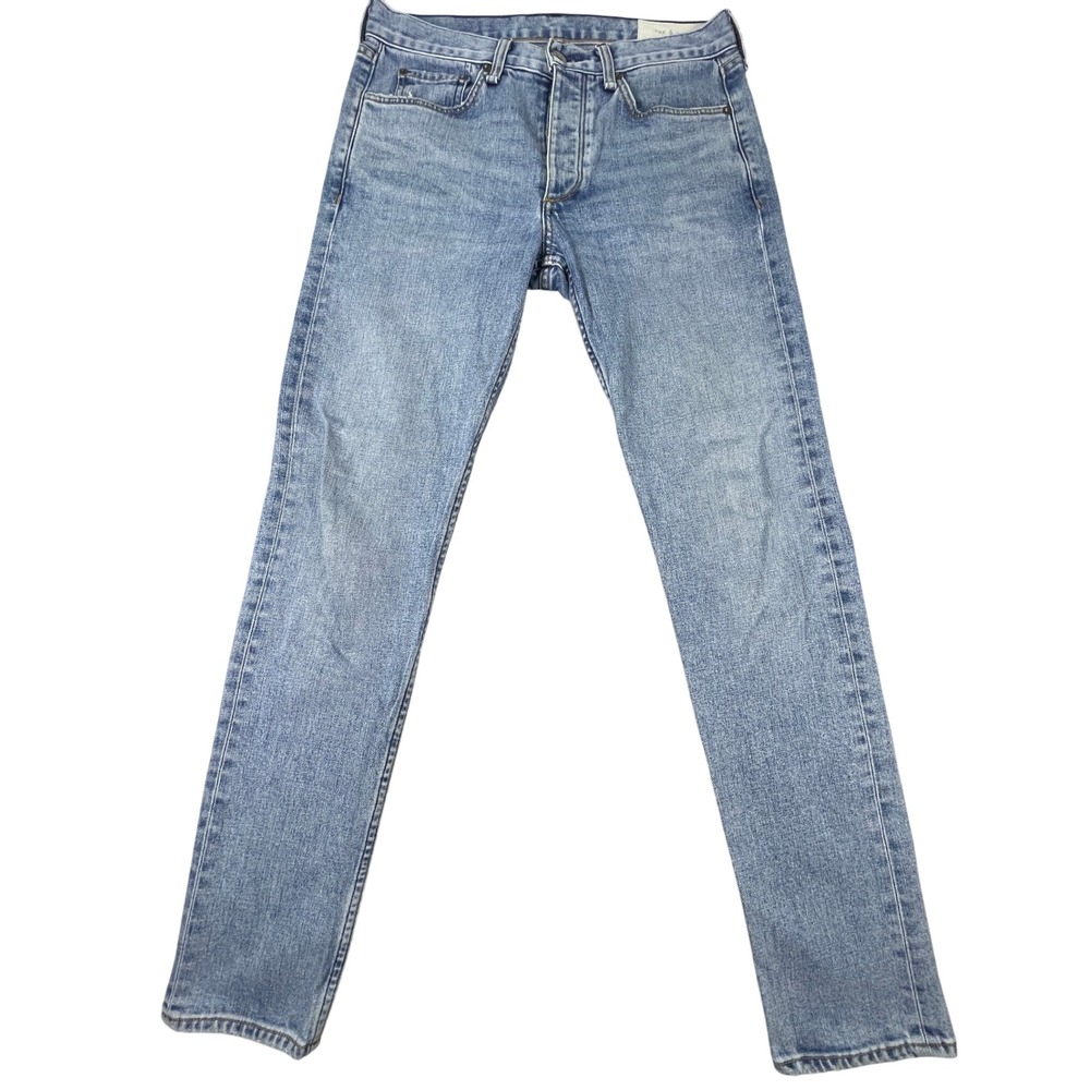 Rag & Bone Fit 2 Slim Jeans Mens 31 Blue Carver Wash Stretch Denim Made in USA